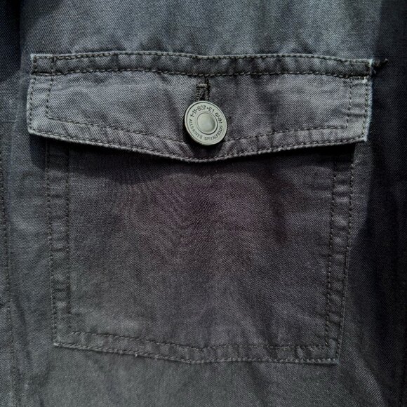 Men's All Saints Abson Overshirt Jacket in Black, Size L - Picture 8 of 14